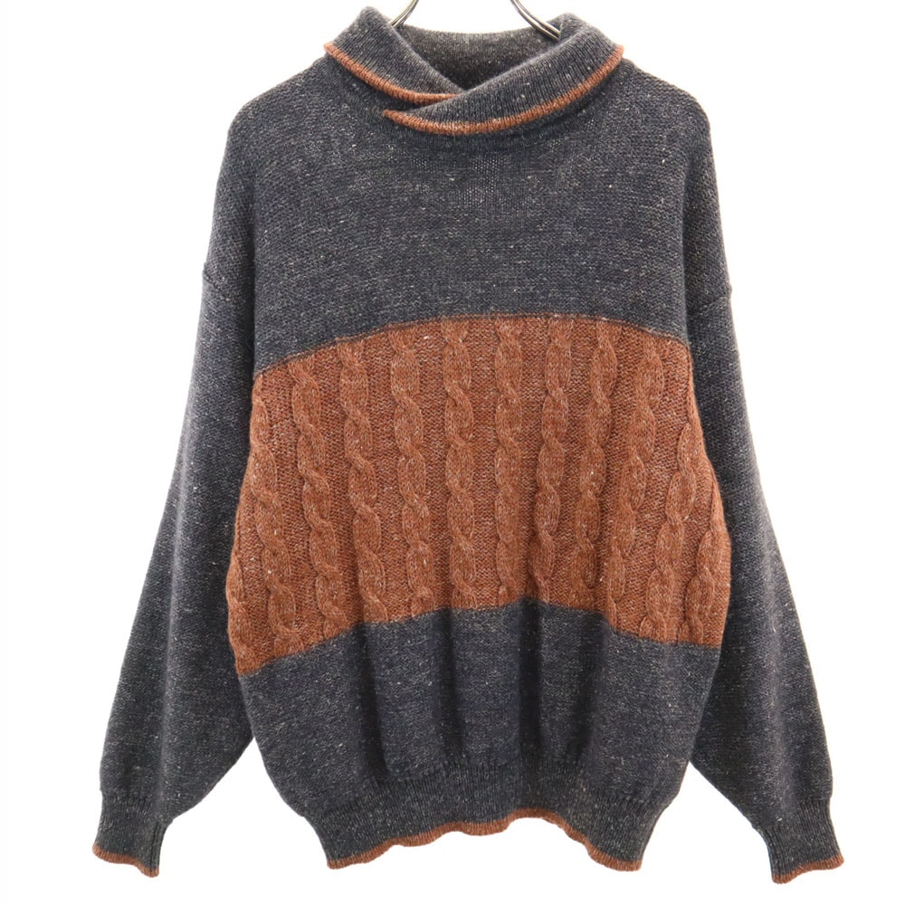 Christian Dior MONSIEUR クリスチャンディオール ムッシュ 90s 日本製 ウールブレンド オールド 長袖 セーター L ニット