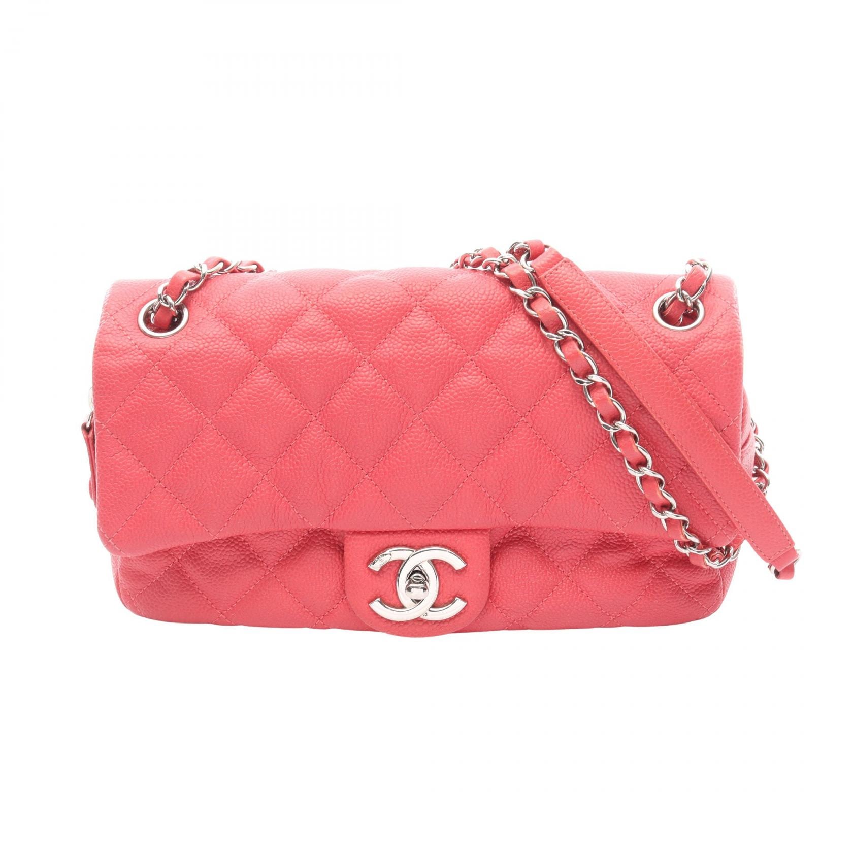 シャネル CHANEL マトラッセ ショルダーバッグ バッグ キャビアスキン(グレインドカーフ) レディース ピンク系 【中古】