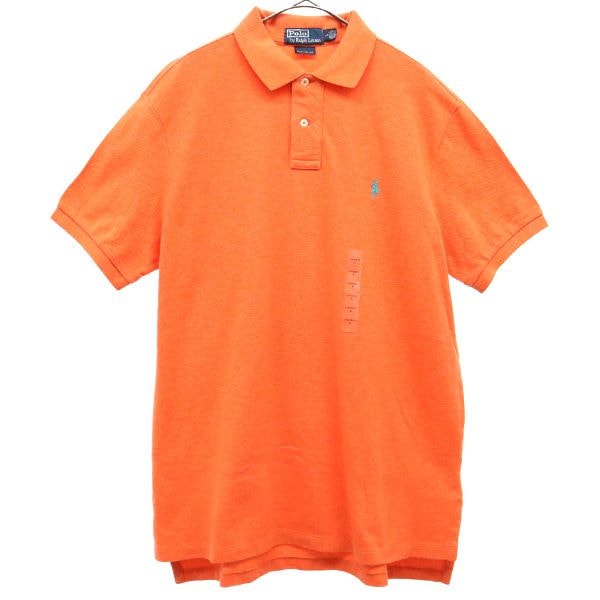 未使用 Polo by Ralph Lauren ポロバイラルフローレン 半袖 ポロシャツ L オレンジ