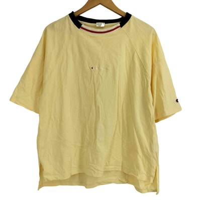 クルーネック ドロップショルダー ラインリブ スクリプトロゴ刺繍【1137177817199】