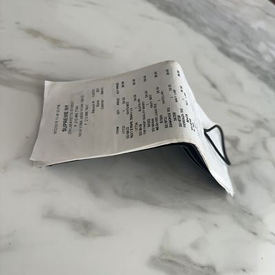 Supreme x MM6 Maison Margiela Receipt Wallet "White"