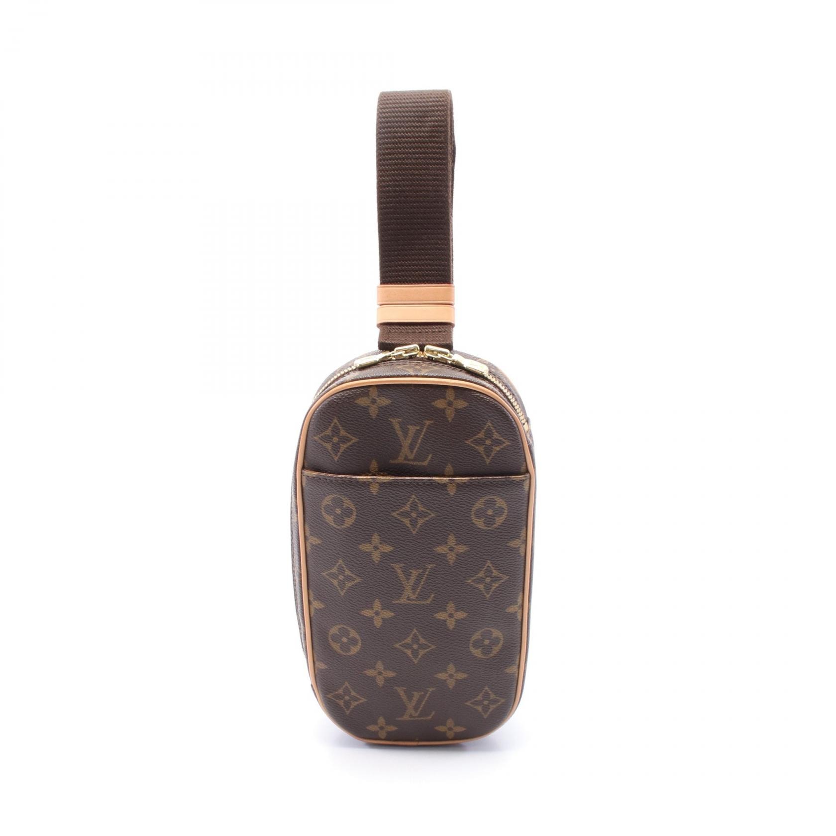 ルイ・ヴィトン LOUIS VUITTON ポシェットガンジュ ウエストバッグ ボディバッグ バッグ PVCコーティングキャンバス レザー モノグラム メンズ レディース ブラウン系 M51870 【中古】