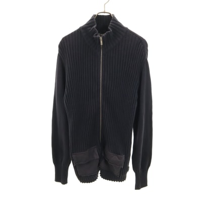 Emporio Armani エンポリオアルマーニ ニットジャケット XXL チャコール ビッグサイズ