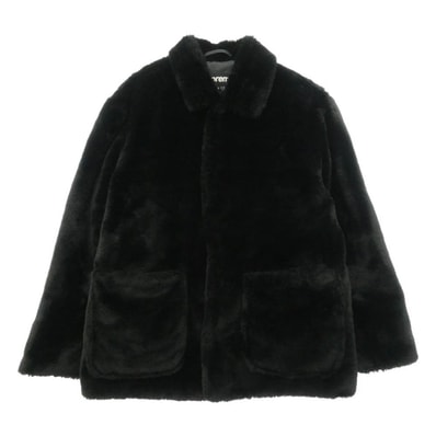 Supreme シュプリーム 21AW 2-Tone Faux Fur Shop Coat Black フェイク ファー ショップ コート ブラック系 S【中古】