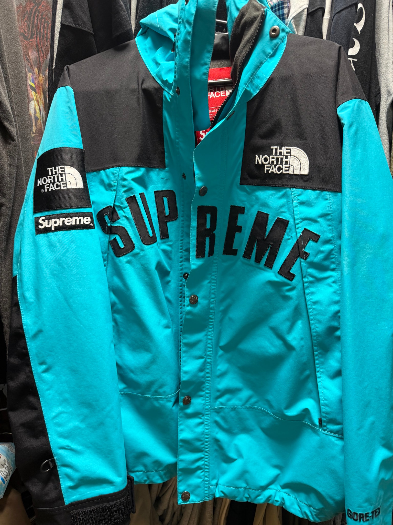 Supreme x The North Face Arc Logo Mountain Parka "Blue"