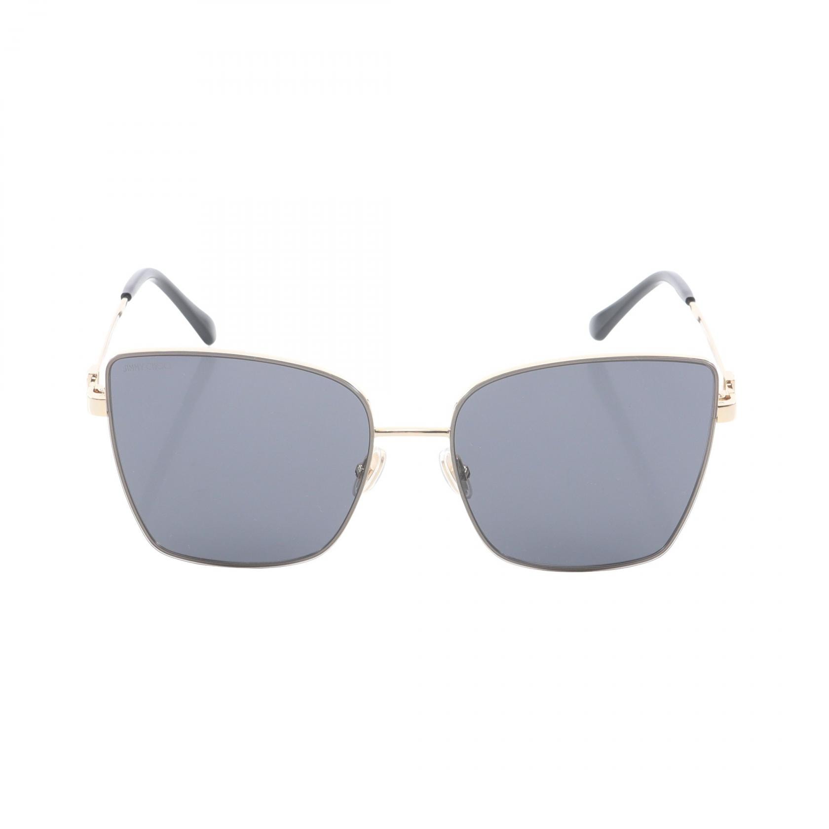 ジミーチュウ JIMMY CHOO VELLA/S サングラス 衣料品 GP レディース ブラック系 / ゴールド系 【中古】