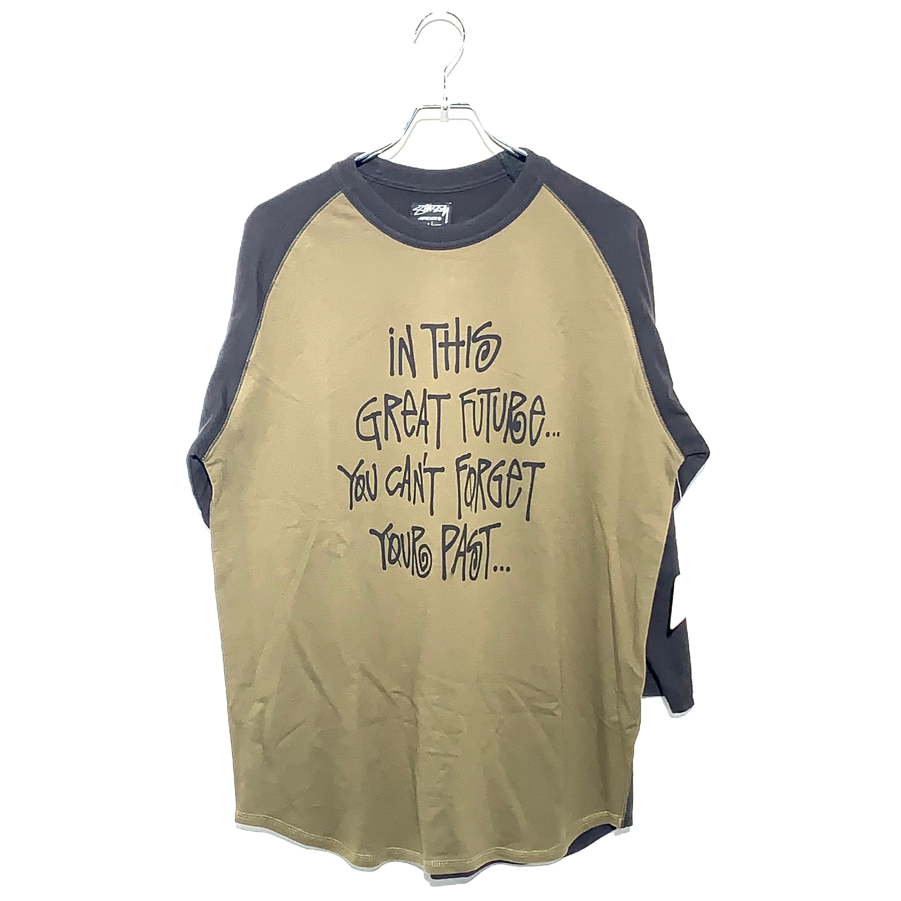 STUSSY authentic ITGF 3/4 raglan Tee Olive×Black