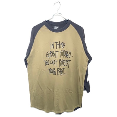 STUSSY authentic ITGF 3/4 raglan Tee Olive×Black