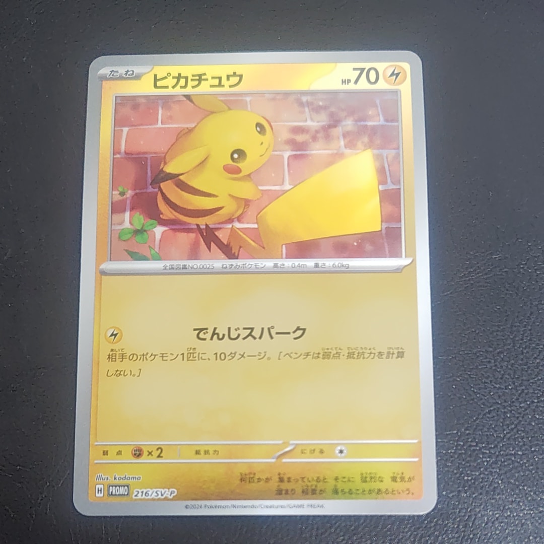 ピカチュウ P [SV-P 216](プロモカードパック「ポケカの夏がキタ!プロモカードGetキャンペーン!」)