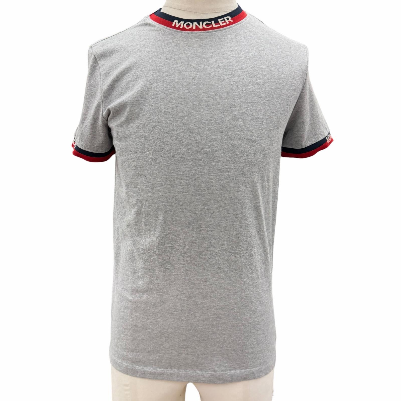 美品 モンクレール 半袖Tシャツ MAGLIA T-SHIRT グレー