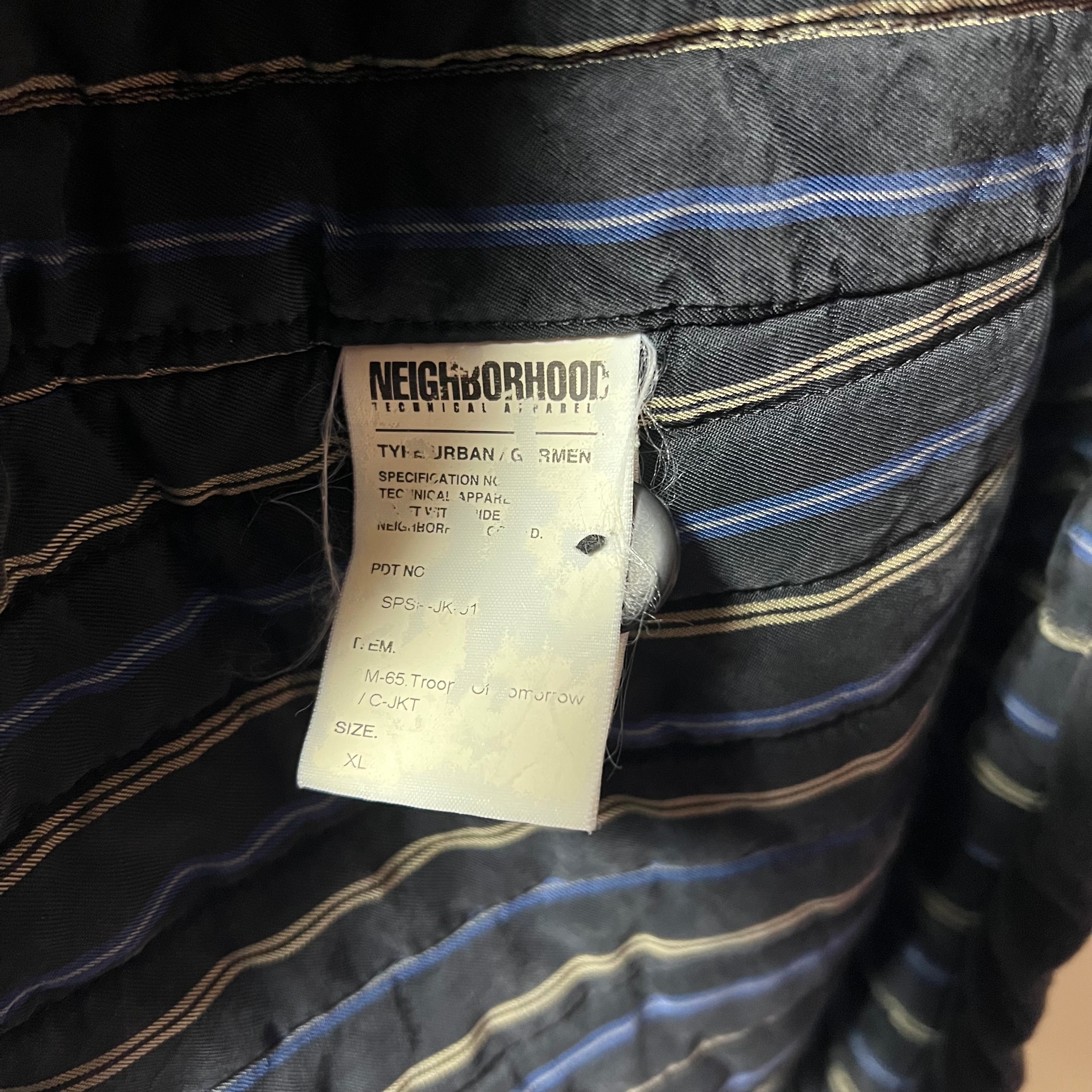 C (やや傷や汚れあり)】Supreme neighborhood M-65 ／2007aw XLの