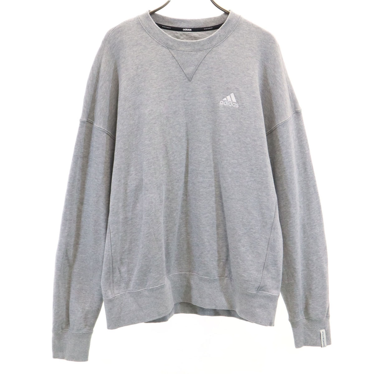 adidas アディダス 長袖 スウェット トレーナー L グレー
