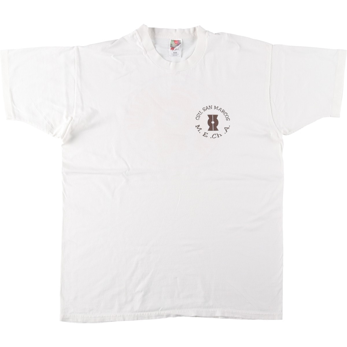 古着 90年代 フルーツオブザルーム FRUIT OF THE LOOM HEAVY cotton 鷲柄 イーグル柄 カレッジTシャツ USA製 メンズXL相当 ヴィンテージ/eaa661553