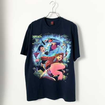 Geeks Rule x DAN DA DAN Silkscreen Printing T Shirt "Navy"