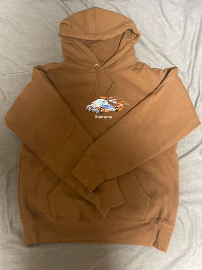Supreme Cop Car Hooded Sweatshirt "Brown"