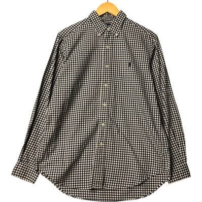 古着 ラルフローレン Ralph Lauren CLASSIC FIT 長袖 ボタンダウンチェックシャツ メンズM相当/eaa578236