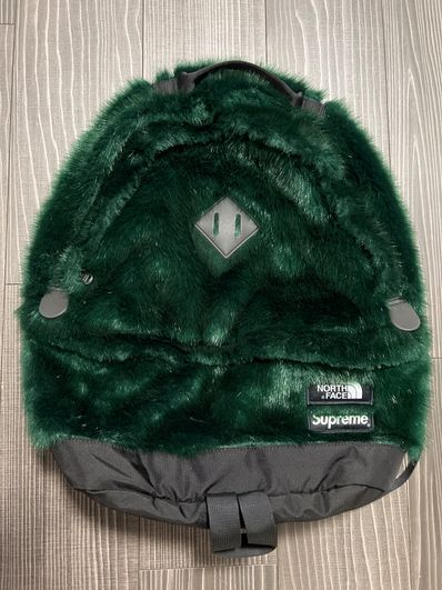 Supreme x The North Face Faux Fur Backpack "Green"