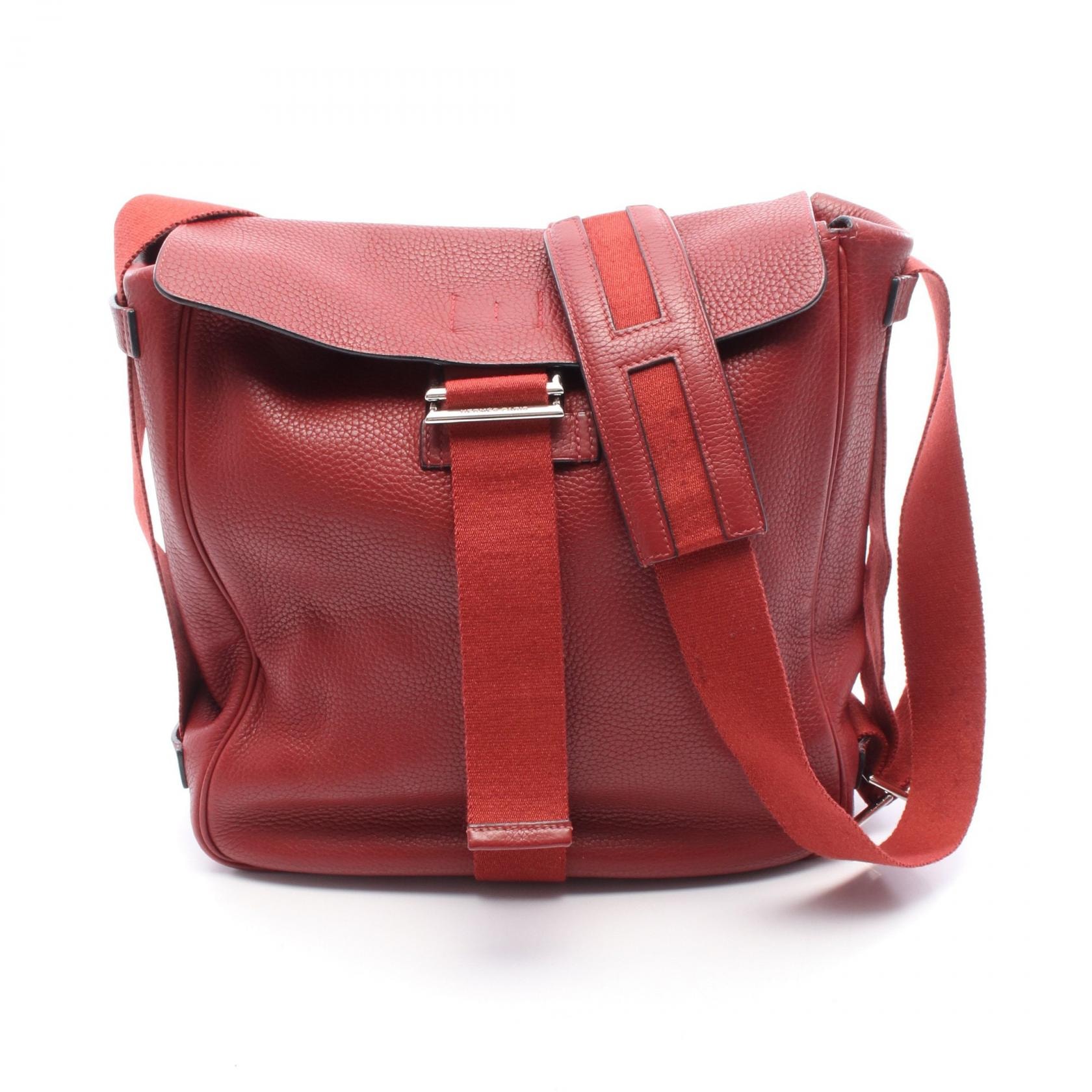 エルメス HERMES チベット バーティカルMM ルージュガランス ショルダーバッグ バッグ トリヨンクレマンス トリヨンクレマンス □I刻印(2005年製造) メンズ レッド系 【中古】