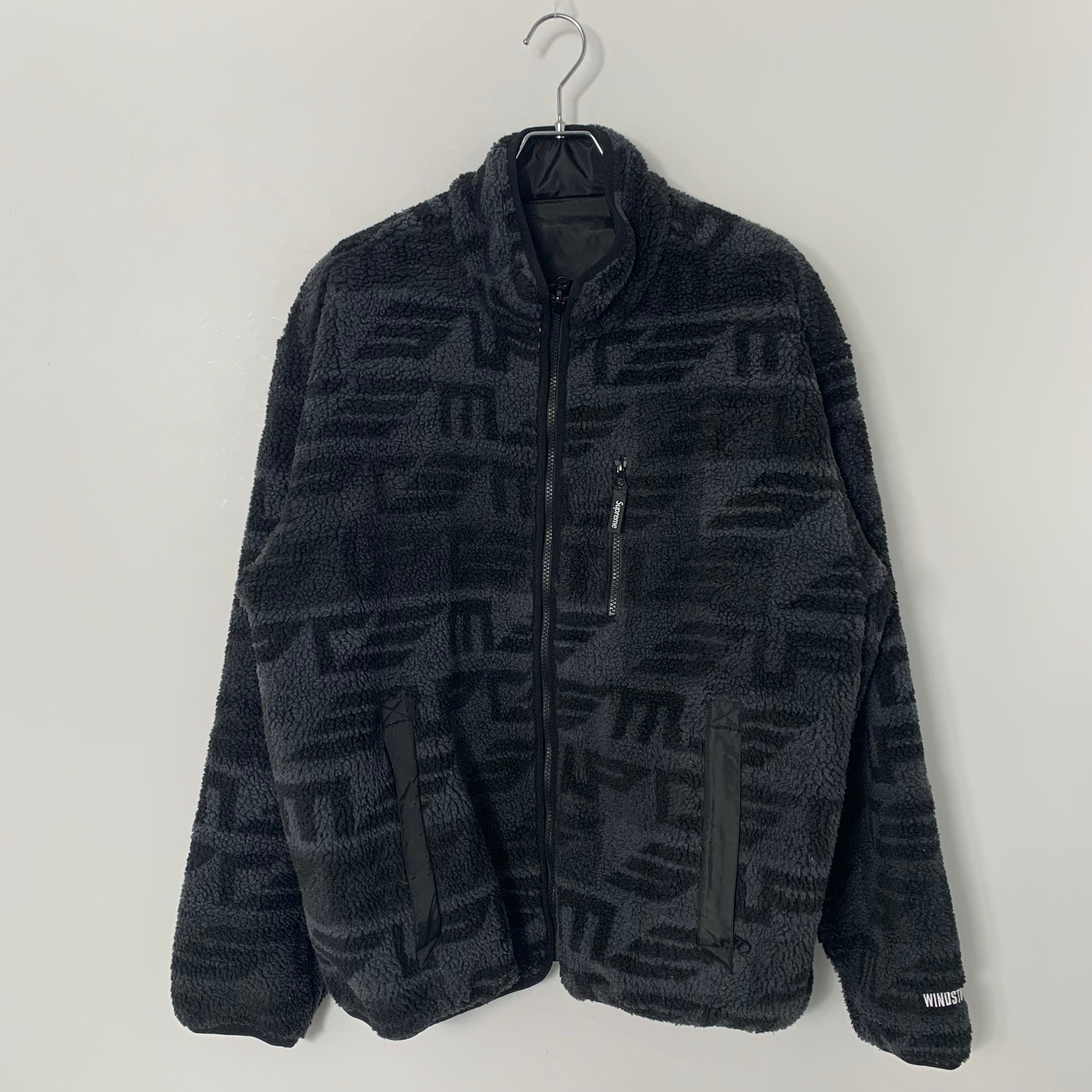 Supreme Geo Reversible WINDSTOPPER Fleece Jacket "Black"