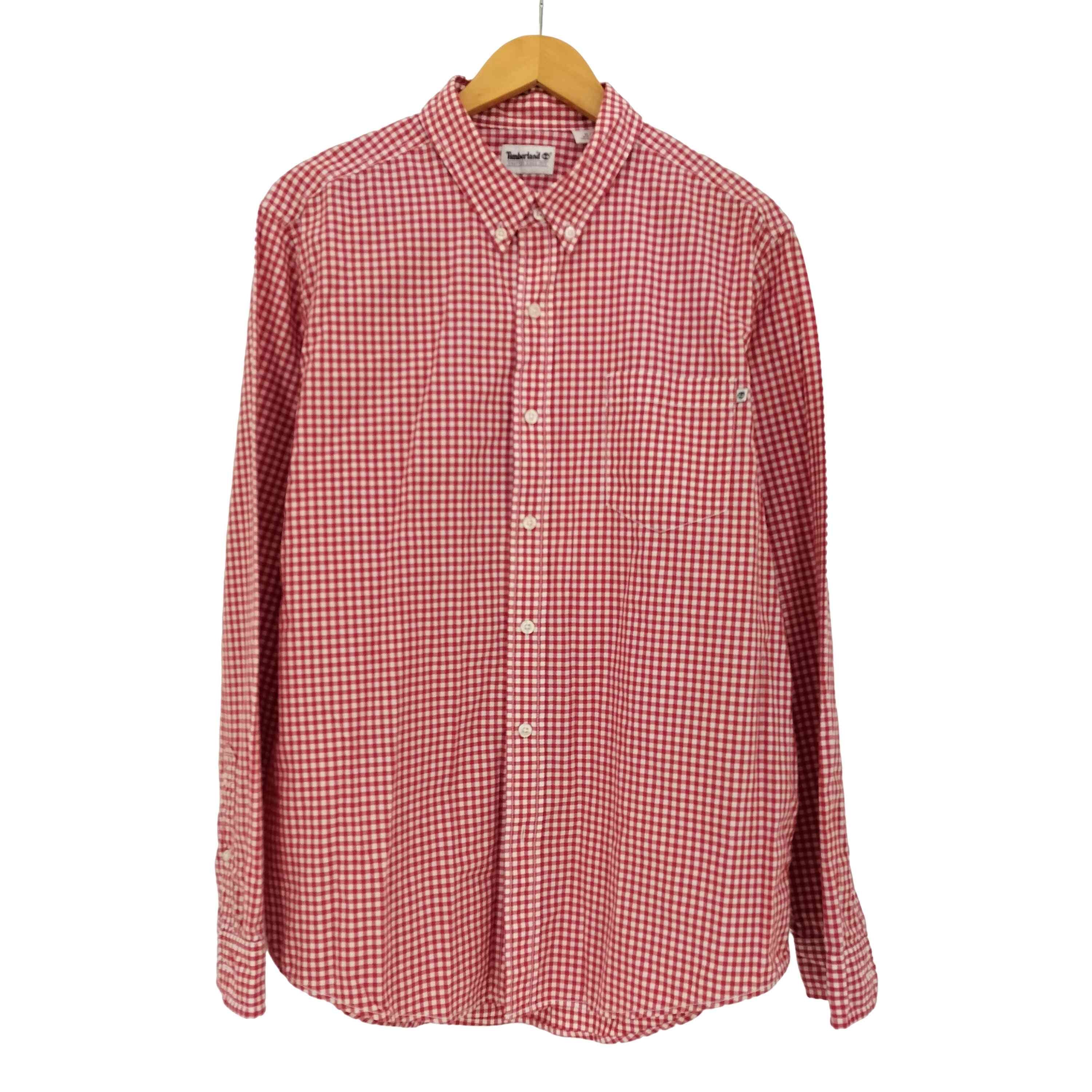 ギンガムチェック シングルポケット L/S ボタンダウンシャツ【1143766035479】