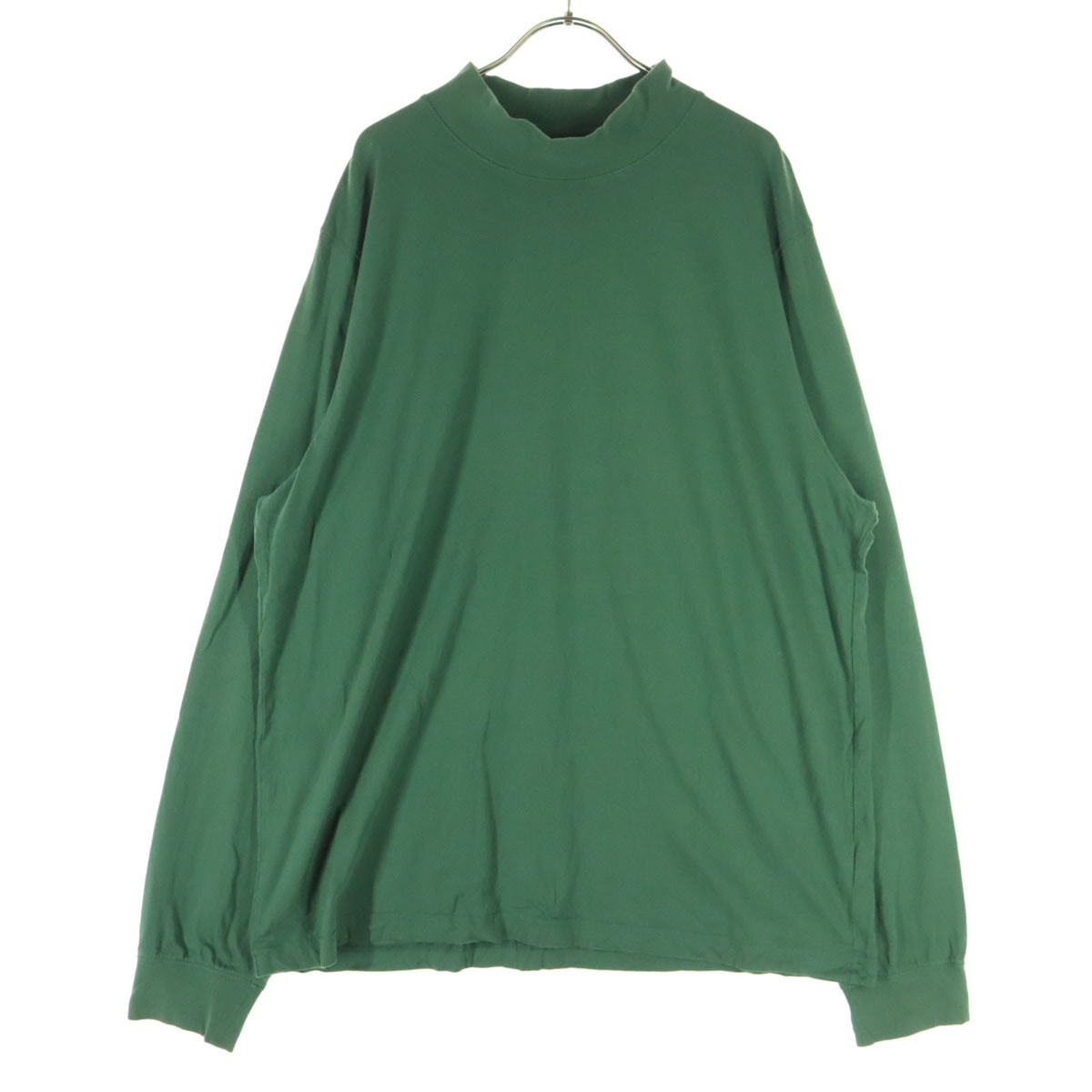 美品 L.L.Bean エルエルビーン 長袖 モックネック Tシャツ XXL グリーン ロンT