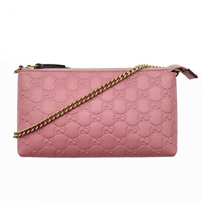 GUCCI グッチ チェーンショルダー ミニ ハンドバッグ
アクセサリーポーチ グッチシマ 428449 レザー ピンク レディース
【中古】