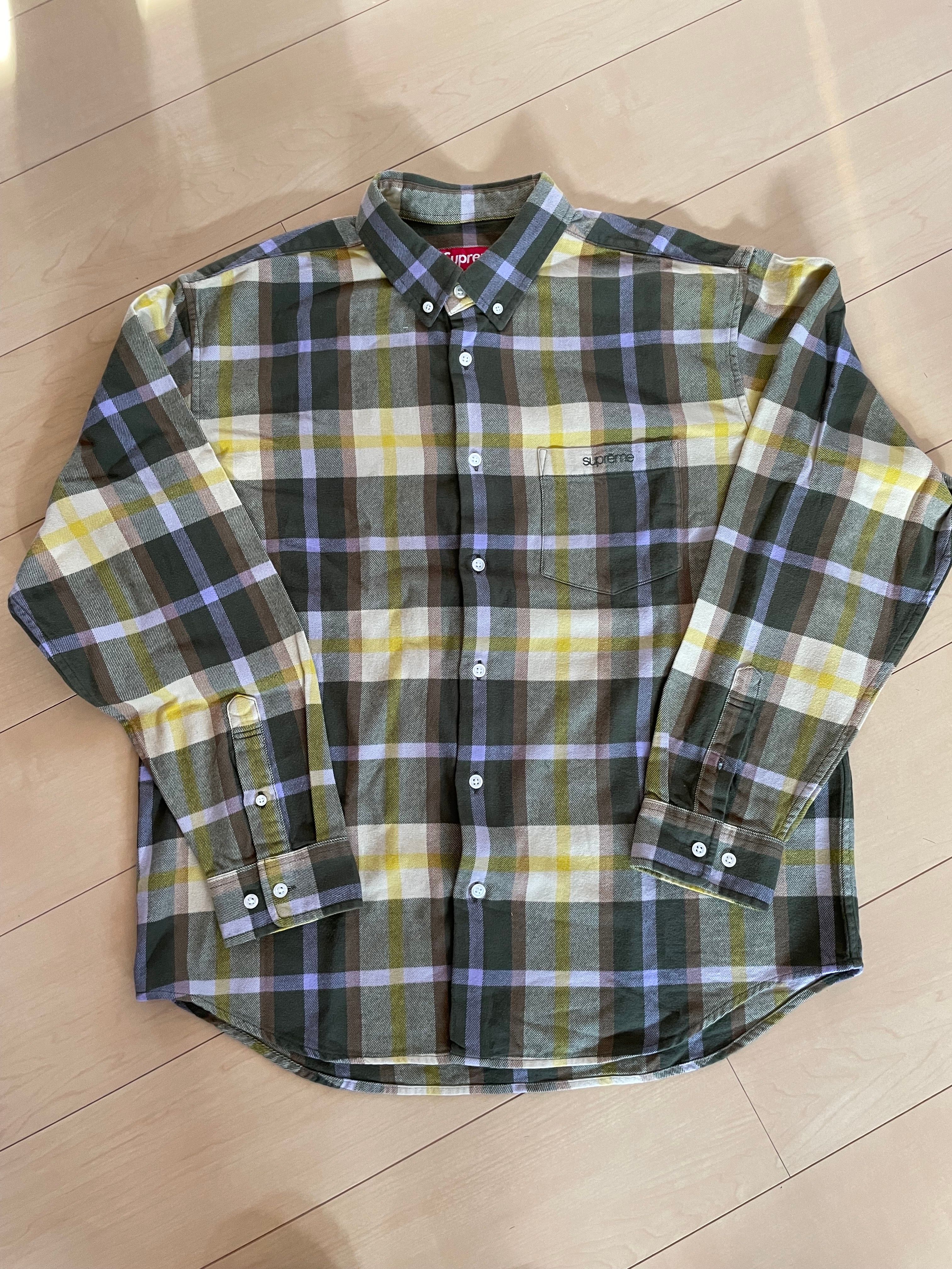 Supreme Plaid Flannel Shirt "Green" (23FW)
