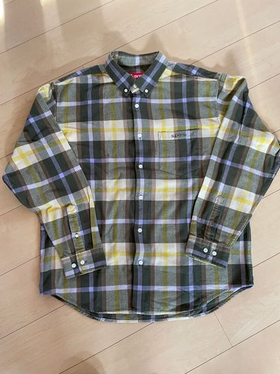 Supreme Plaid Flannel Shirt "Green" (23FW)