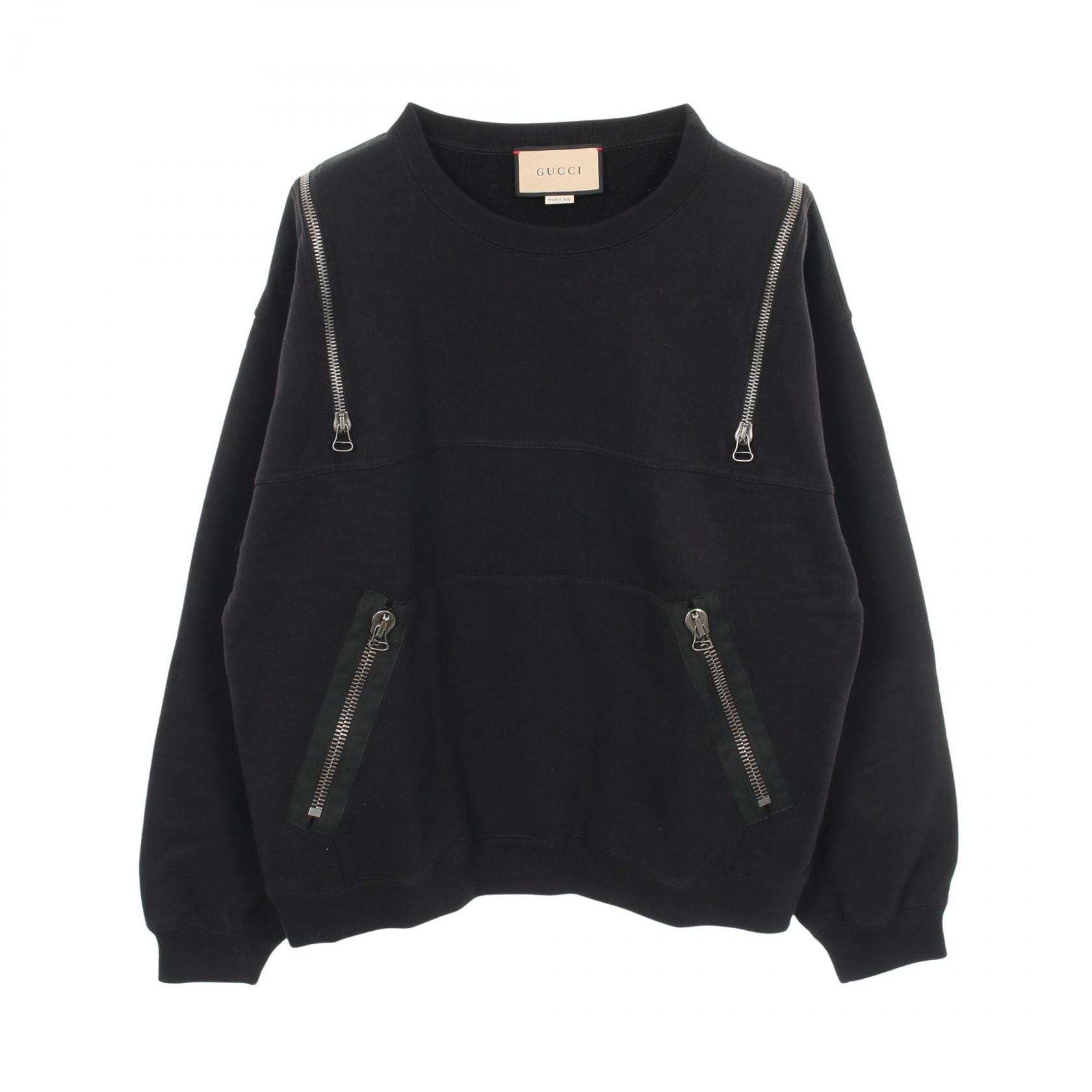 グッチ GUCCI Metamorfosi Sweatshirt スウェット 衣料品 トップス コットン メンズ ブラック系 715897 【中古】