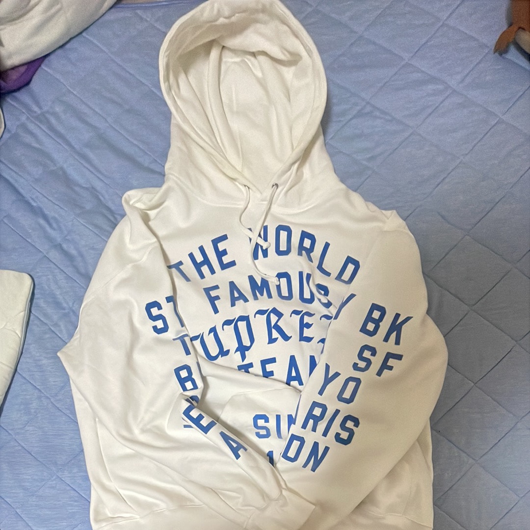 Supreme Team Flocked Hooded Sweatshirt 