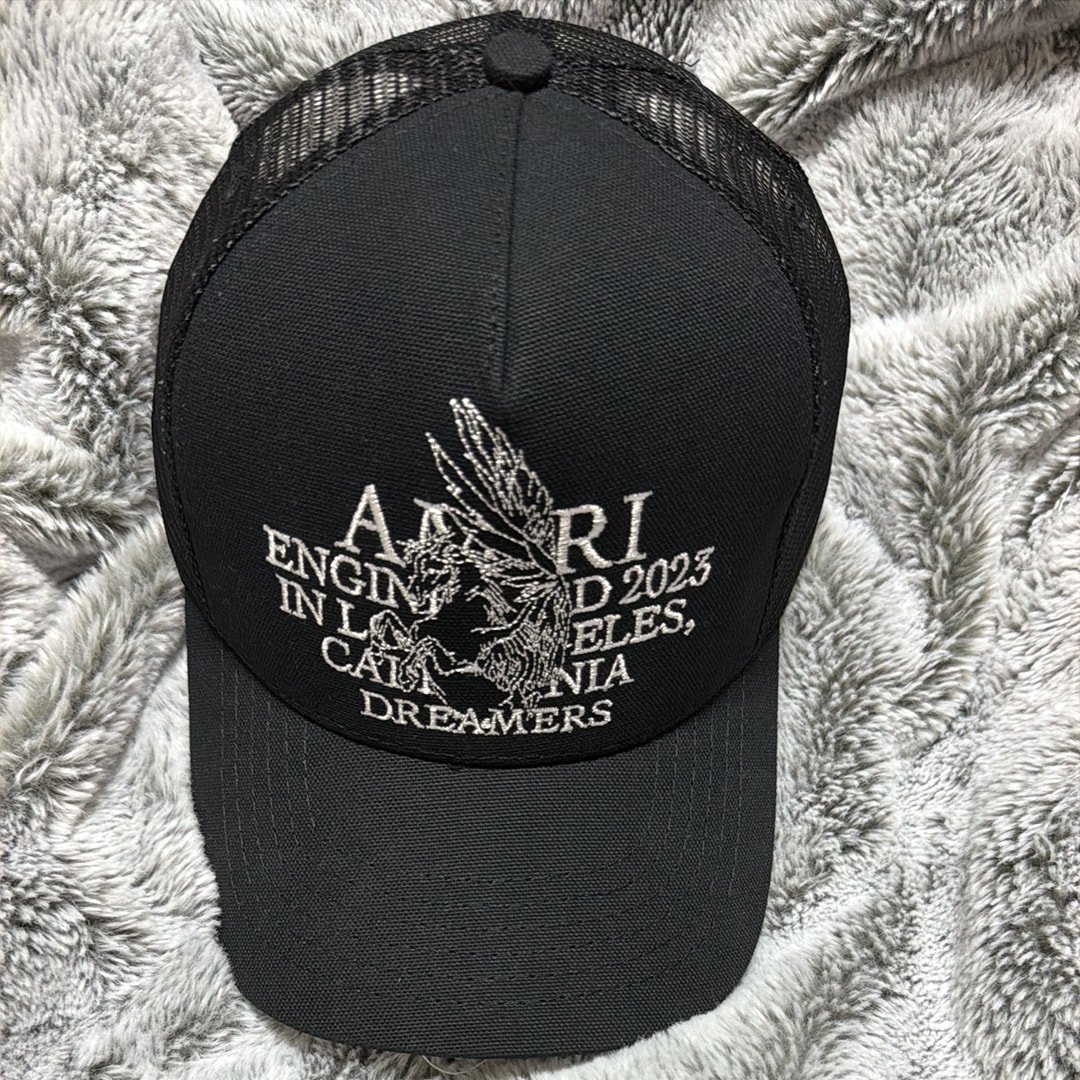 DENIM TEARS Cotton Floral Logo Bucket Hat 