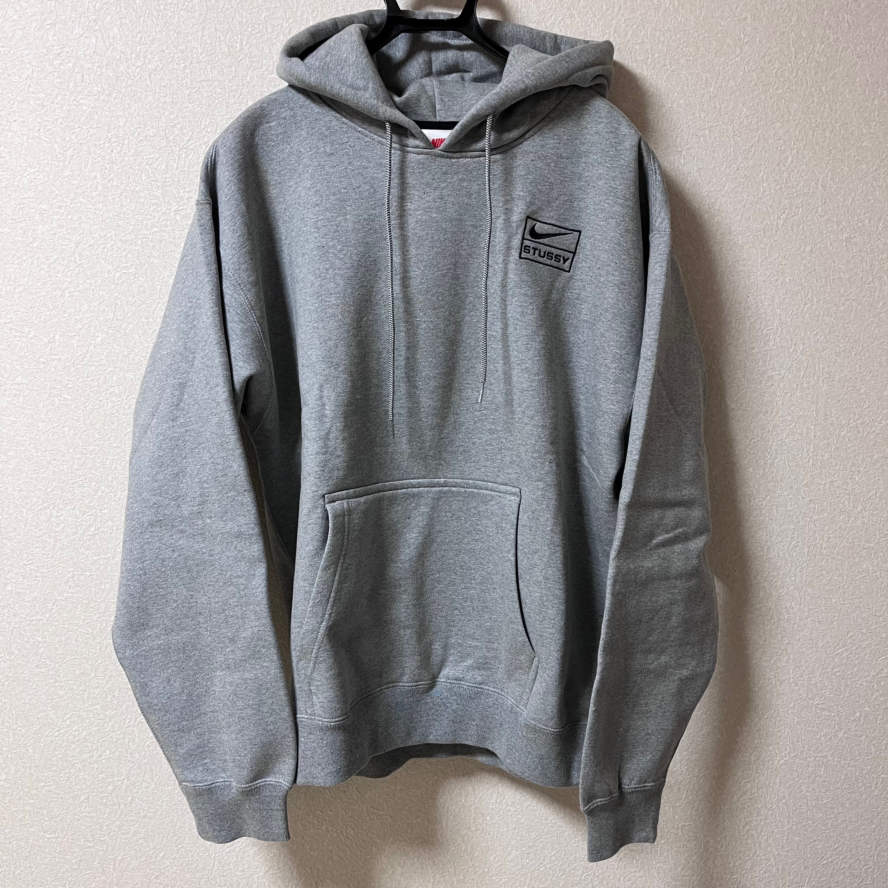Stussy × Nike NRG Washed Hoodie (US Size) "Grey" DJ9488-063