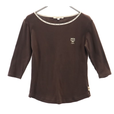 MCM エムシーエム 5分袖 Tシャツ M ブラウン カットソー