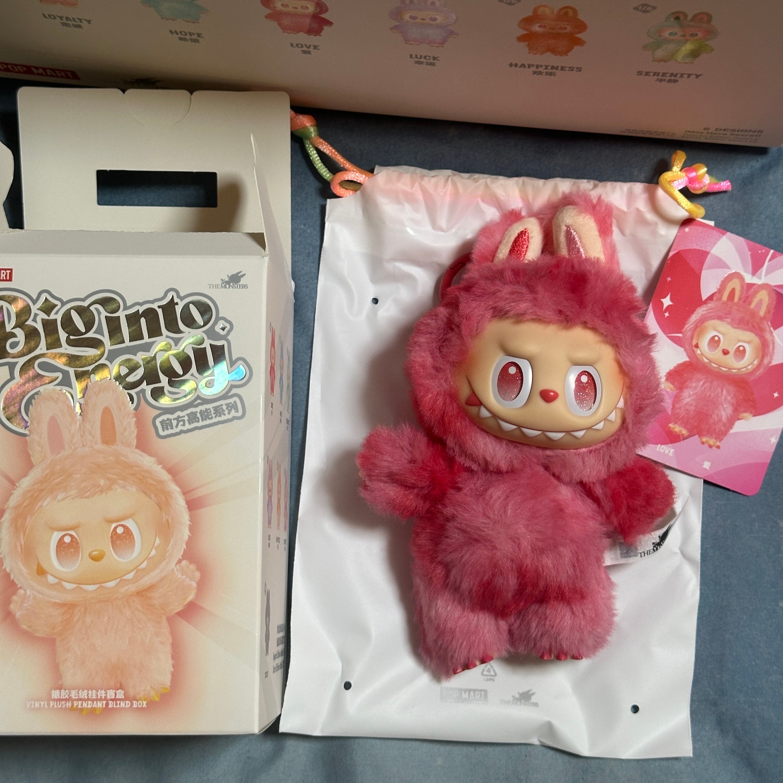 POP MART THE MONSTERS (LABUBU) Big into Energy Series Plush Pendant LOVE
