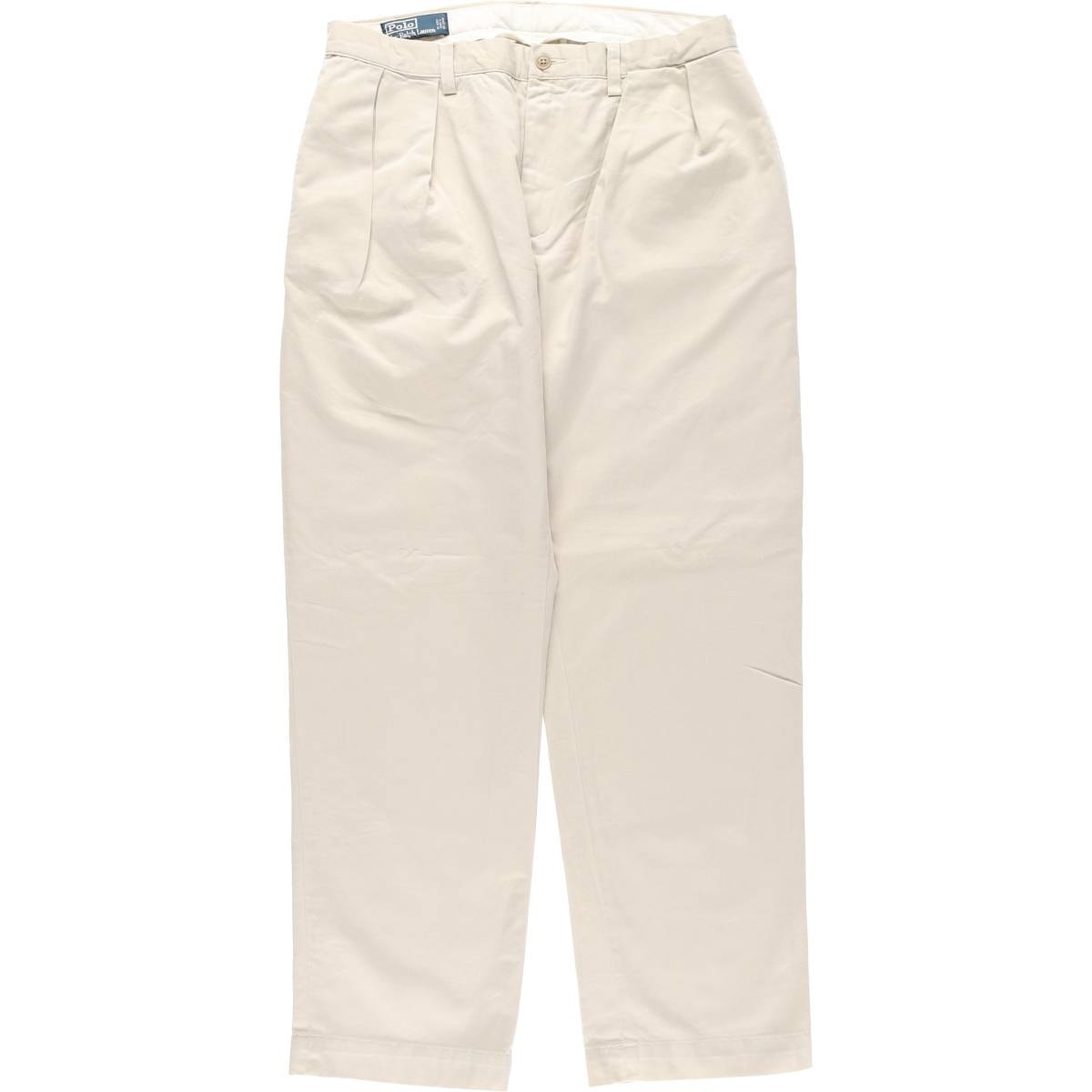 古着 ラルフローレン Ralph Lauren POLO by Ralph Lauren ツータック チノパンツ メンズw32相当/eaa477349