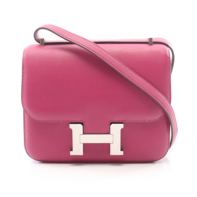エルメス HERMES コンスタンス3 ミニ ローズパープル ショルダーバッグ バッグ ヴォースイフト ヴォースイフト A刻印(2017年製造) レディース ピンク系 【中古】