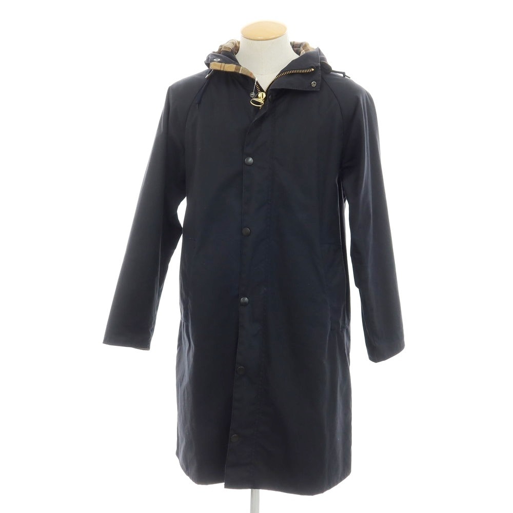 【中古】バブアー Barbour オイルドコットン フーデッドコート ダークネイビー【サイズ36】【メンズ】