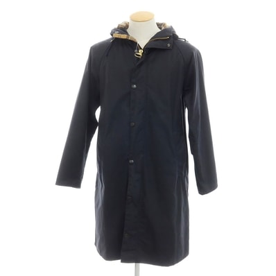 【中古】バブアー Barbour オイルドコットン フーデッドコート ダークネイビー【サイズ36】【メンズ】