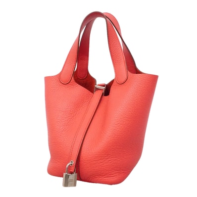★SALE【6ie6818】エルメス ハンドバッグ ピコタンロックPM トリヨンクレマンス ローズジャイプール シルバー金具 □R刻印【中古】レディース