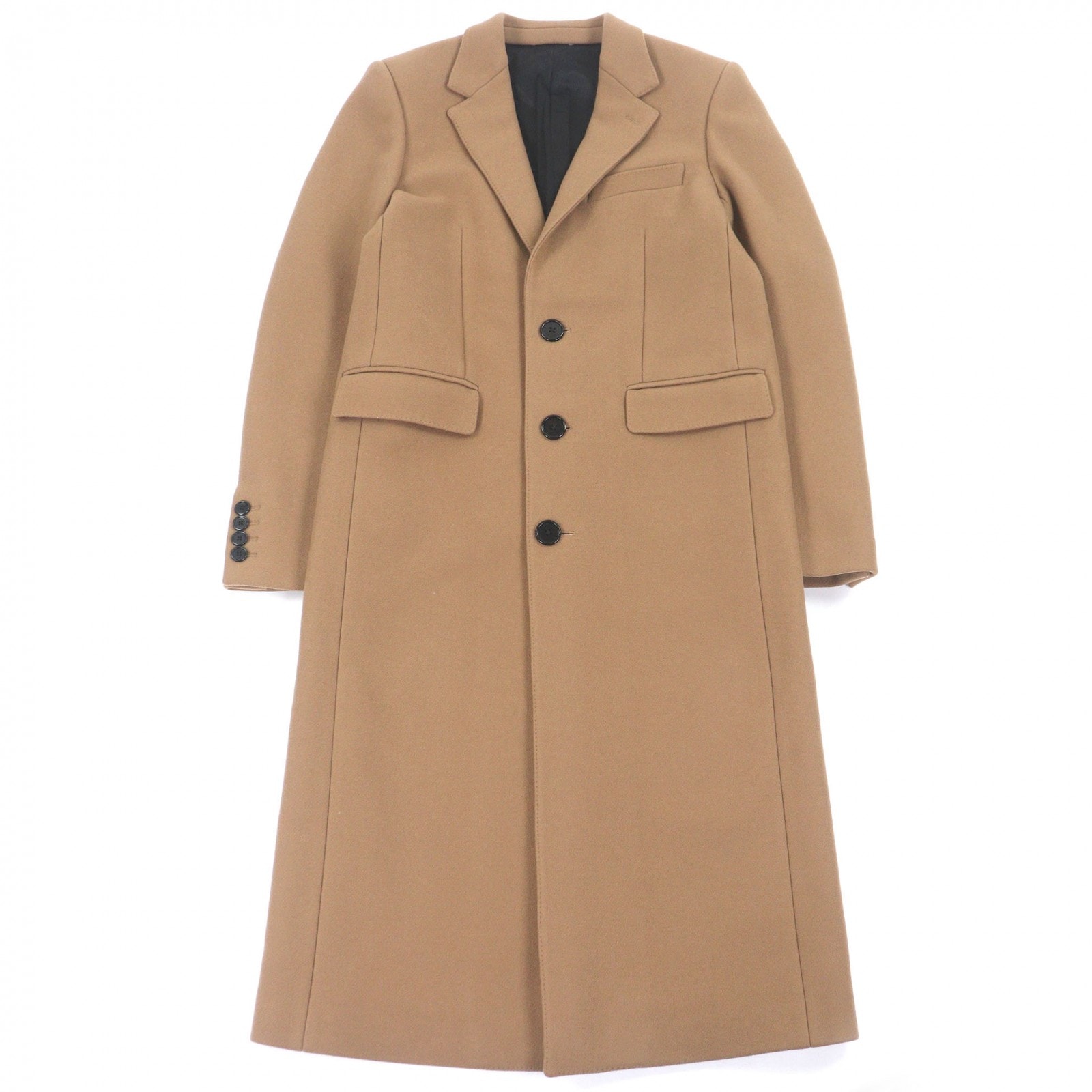 美品 セリーヌ チェスターコート 2M257758E ブラウン メンズ 44