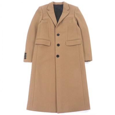 美品 セリーヌ チェスターコート 2M257758E ブラウン メンズ 44