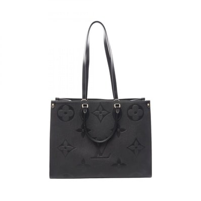 ルイ・ヴィトン LOUIS VUITTON オンザゴーGM モノグラムアンプラント ノワール 2WAY トートバッグ バッグ レザー モノグラム・アンプラント レディース ブラック系 M44925 【中古】