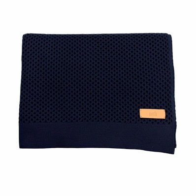 極美品 エルメス マフラー ネイビー メンズ