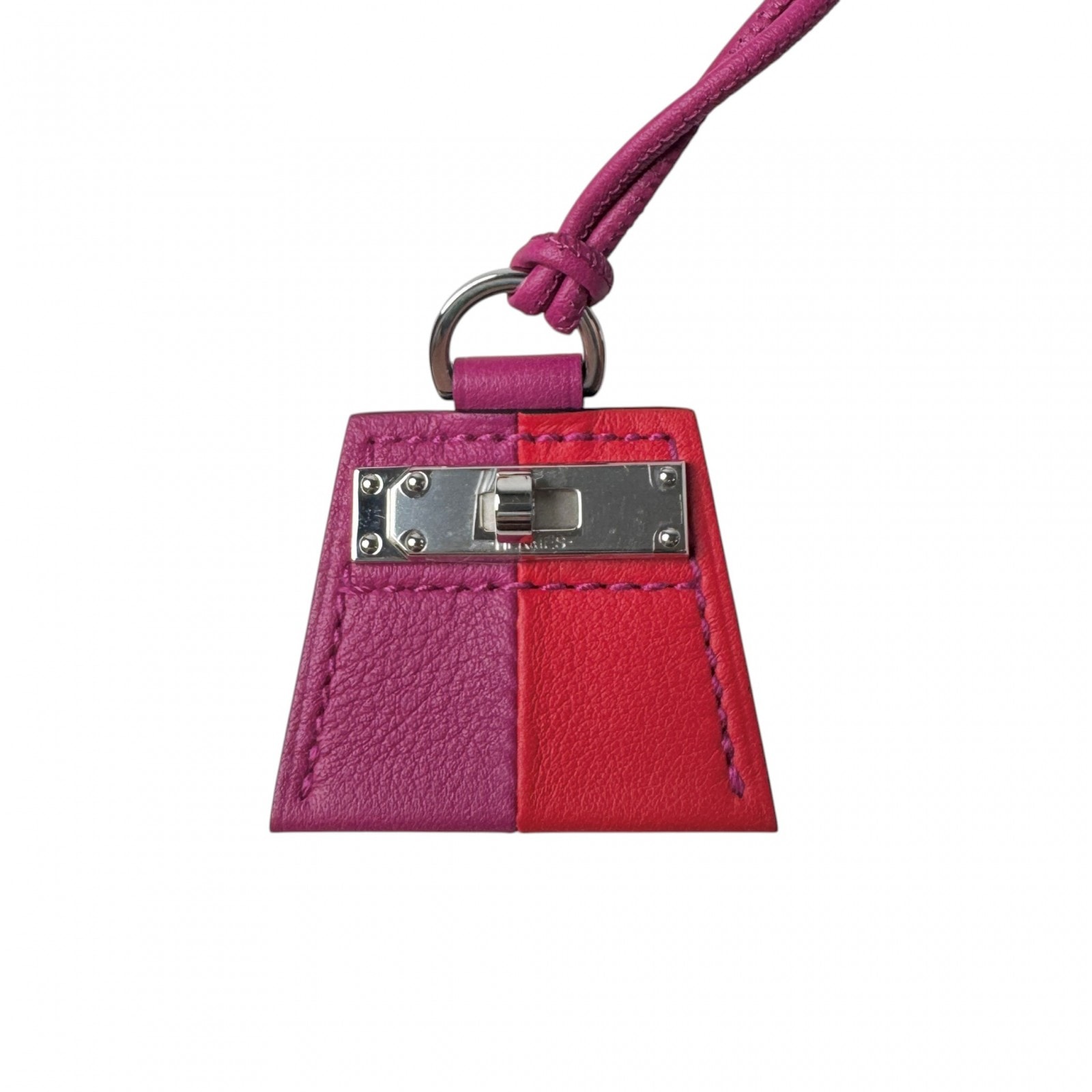 美品 エルメス HERMES モンプティ ケリー PM シルバー金具 ネックレス レディース