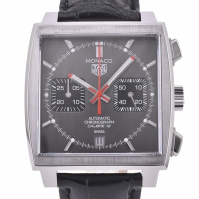 値下 タグホイヤー TAG HEUER CAW211J.FC6476 モナコ クロノグラフ キャリバー12 自動巻き メンズ 良品 L#142920