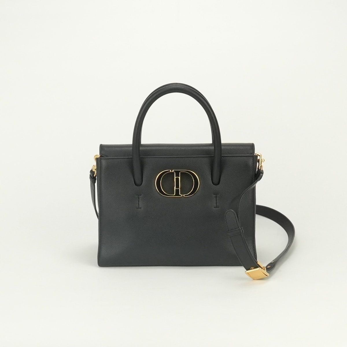 クリスチャンディオール CHRISTIAN DIOR サントノレ スモール 30 モンテーニュ 30 モンテーニュ バッグ トートバッグ ショルダーバッグ レザー ブラック Black 黒 ゴールド金具 ハンドバッグ 2way