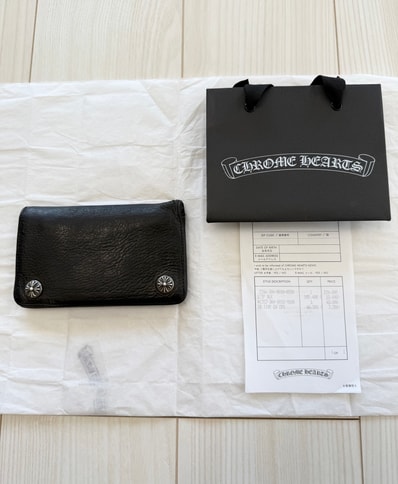 美品!値下げ交渉可能 / 正規品!CHROME HEARTS クロムハーツ ワンジップ 1ZIP ウォレット 財布