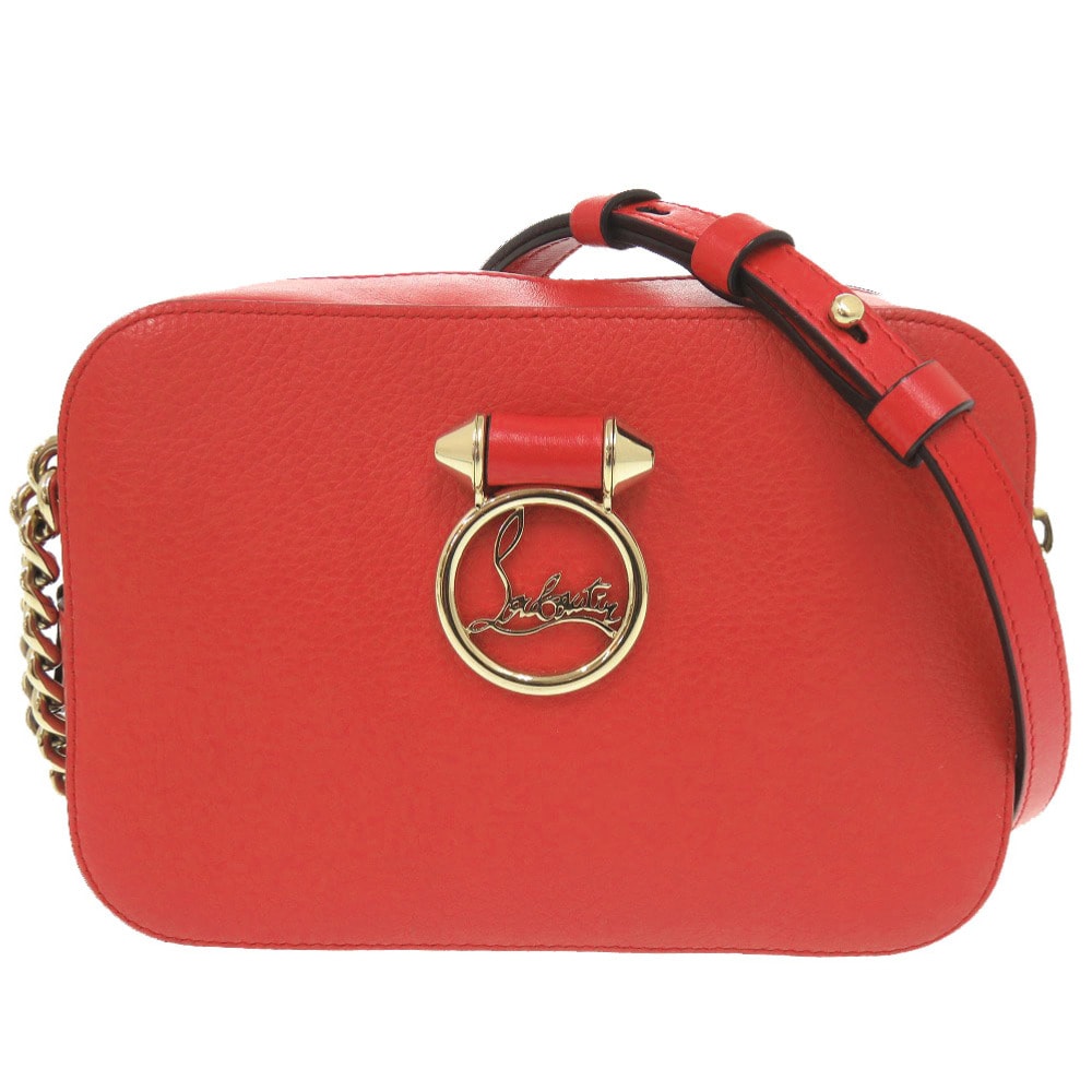 クリスチャンルブタン  ルビルゥ   レザー  レッド   ショル