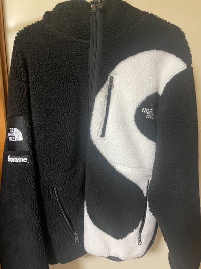 Supreme x The North Face S Logo Hooded Fleece Jacket "Black"
