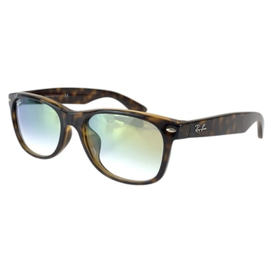 美品 Ray-Ban レイバン NEW WAYFARER アジアンフィットモデル ハバナ サイズ55□18 140 2N ブラウン シルバー金具 プラスチック サングラス 男女兼用 ウェリントン 1-0296139 【中古】